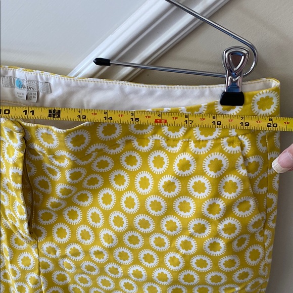 Yellow and White Patterned Shorts - Picture 7 of 10